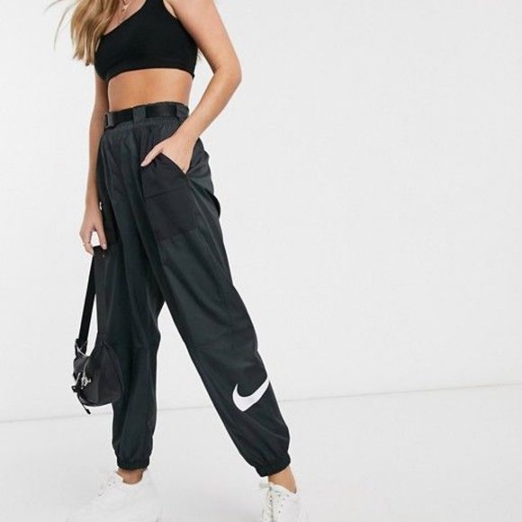 Nike Pants - Nike Swoosh Belted Tapered Joggers Size Small